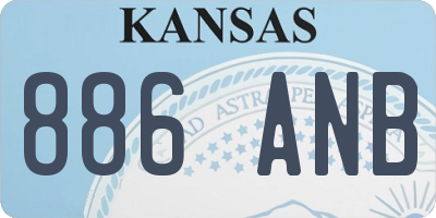 KS license plate 886ANB