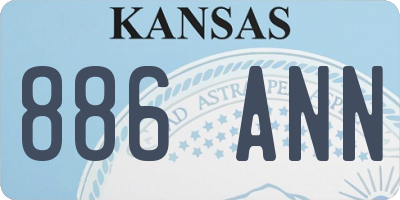 KS license plate 886ANN