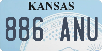 KS license plate 886ANU