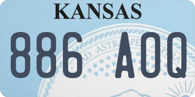 KS license plate 886AOQ