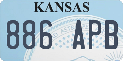 KS license plate 886APB