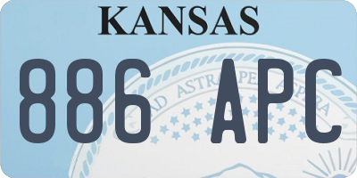 KS license plate 886APC