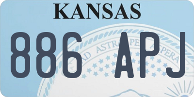 KS license plate 886APJ