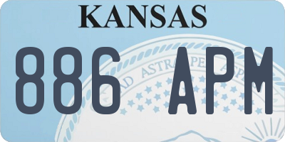 KS license plate 886APM