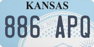 KS license plate 886APQ
