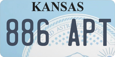 KS license plate 886APT