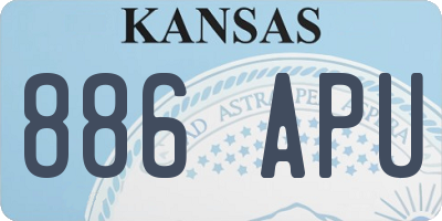 KS license plate 886APU