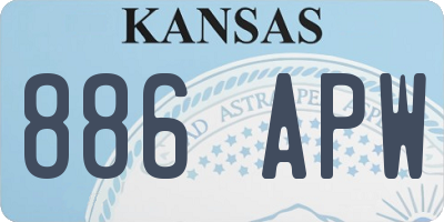 KS license plate 886APW