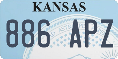 KS license plate 886APZ
