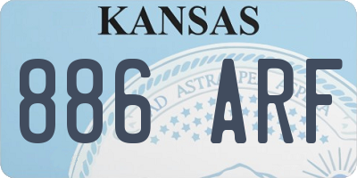 KS license plate 886ARF
