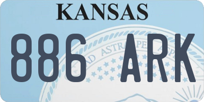 KS license plate 886ARK
