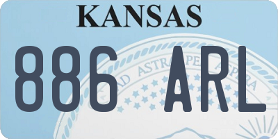 KS license plate 886ARL