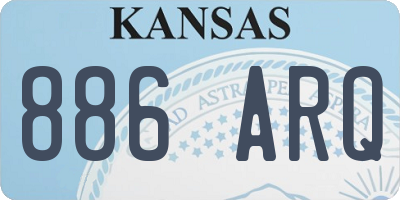 KS license plate 886ARQ