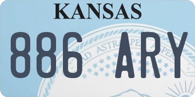 KS license plate 886ARY