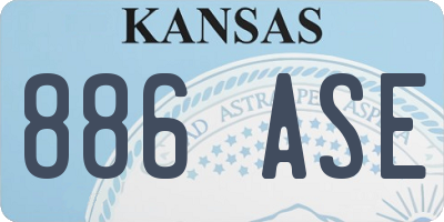 KS license plate 886ASE