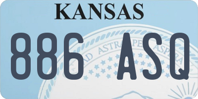 KS license plate 886ASQ