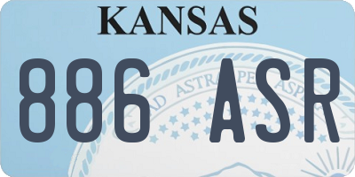 KS license plate 886ASR