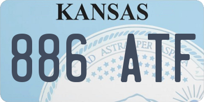 KS license plate 886ATF
