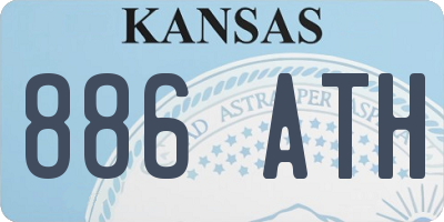 KS license plate 886ATH