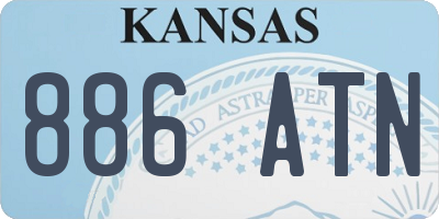 KS license plate 886ATN
