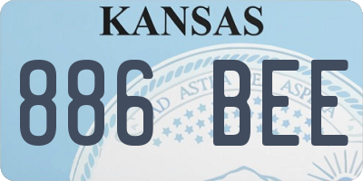 KS license plate 886BEE