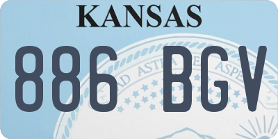 KS license plate 886BGV