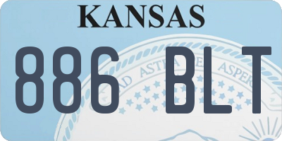 KS license plate 886BLT