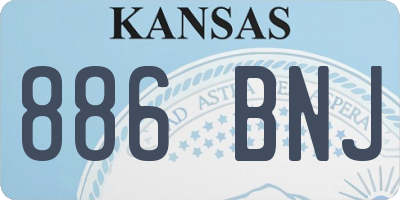 KS license plate 886BNJ