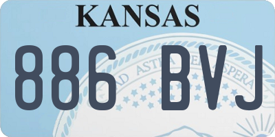 KS license plate 886BVJ