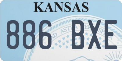 KS license plate 886BXE