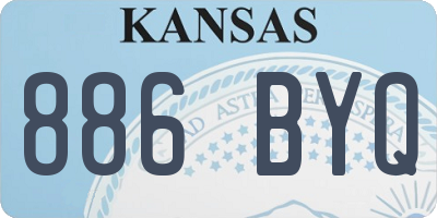 KS license plate 886BYQ