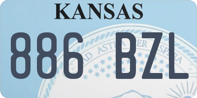 KS license plate 886BZL