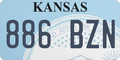 KS license plate 886BZN