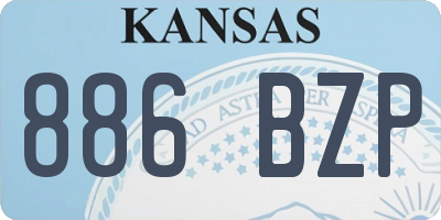 KS license plate 886BZP