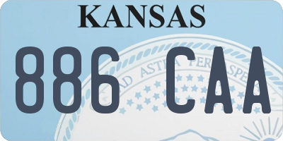 KS license plate 886CAA