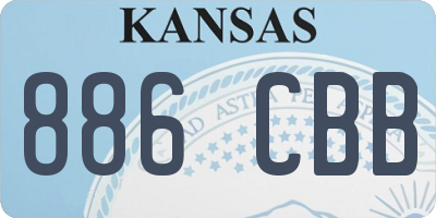 KS license plate 886CBB