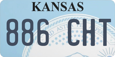 KS license plate 886CHT
