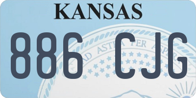 KS license plate 886CJG