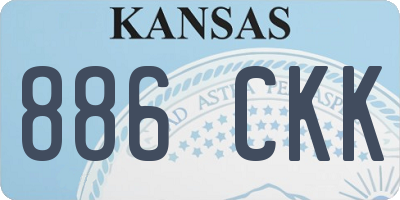 KS license plate 886CKK