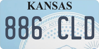 KS license plate 886CLD