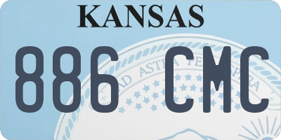 KS license plate 886CMC