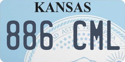 KS license plate 886CML