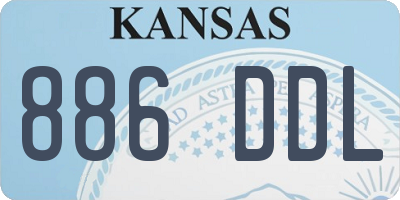 KS license plate 886DDL