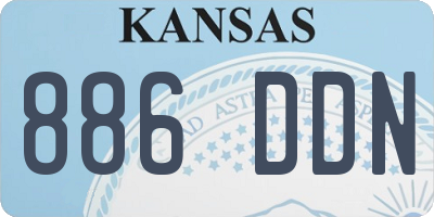 KS license plate 886DDN