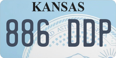 KS license plate 886DDP