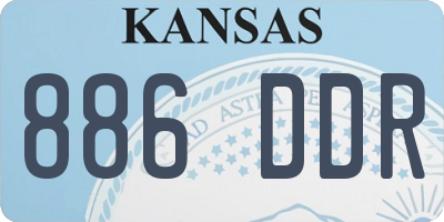 KS license plate 886DDR