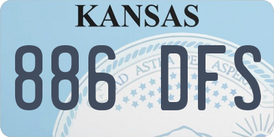 KS license plate 886DFS