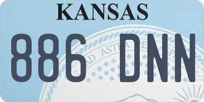 KS license plate 886DNN