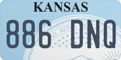 KS license plate 886DNQ