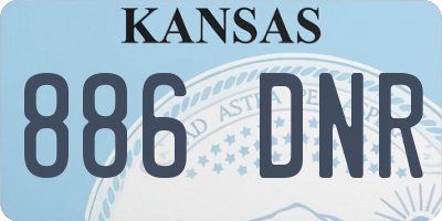KS license plate 886DNR